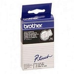 Afbeelding van Brother TC-195 tape wit op transparant 9mm x 7,7m (origineel) | BROTC-195