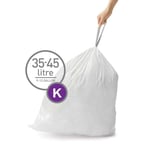 Afbeelding van Simplehuman vuilniszakken | met trekband | code K | 35-45 liter | 20 stuks | SI699NA3221