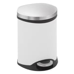 Afbeelding van EKO Shell Bin pedaalemmer | wit | 6 liter | EK240NA0309