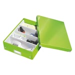 Afbeelding van Leitz 6058 WOW medium sorteerdoos | polypropyleen | groen | LEI60580054