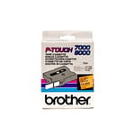 Afbeelding van Brother TX-B51 tape zwart op neon oranje 24mm x 15m (origineel) | BROTXB51