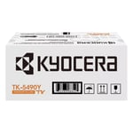 Afbeelding van Kyocera TK-5490Y toner cartridge geel hoge capaciteit (origineel) | KYOTK-5490Y