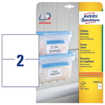 Afbeelding van Avery Zweckform L7974-25 diepvriesetiketten | 210 mm x 148 mm | 50 etiketten | AVEL7974-25