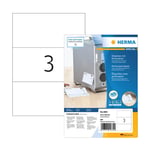 Afbeelding van Herma 4664 etiketten | geperforeerd | 210 x 99 mm | wit | 300 etiketten | HER4664