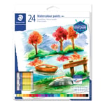 Afbeelding van Staedtler 8880C24 aquarelverfset | diverse kleuren | 24 stuks | STA8880C24