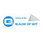 Afbeelding van Brother Tze-233 tape blauw op wit 12mm x 8m (huismerk) | STTZe-233