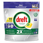 Afbeelding van Dreft Professional All-in-One vaatwastabletten | Lemon | 90 stuks | QC-DR-06137