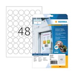 Afbeelding van Herma 4571 verwijderbare folie etiketten | weerbestendig | A4 | 30 mm | wit | 960 etiketten | HER4571