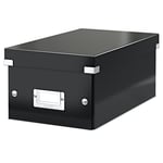 Afbeelding van Leitz 6042 WOW DVD opbergbox | PP gelamineerd hardboard | zwart | LEI60420095