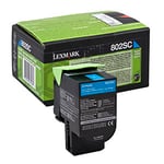Afbeelding van Lexmark 80C2SC0 nr. 802SC toner cartridge cyaan (origineel) | LEX80C2SC0
