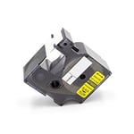 Afbeelding van DYMO 1734525 IND Rhino tape flexibel nylon zwart op geel 24mm (huismerk) | ST1734525