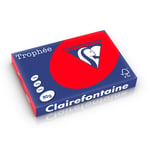 Afbeelding van Clairefontaine papier | koraalrood | A3 | 80 gr. | 500 vel | CLA8375C