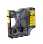 Afbeelding van DYMO S0718270 / 18052 IND Rhino tape krimpkous zwart op geel 6mm (huismerk) | STS0718270