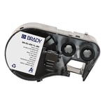 Afbeelding van Brady M4-83-499-YL-BK nylonweefsel labels zwart op geel | 12,7 mm x 112,7 mm (origineel) | BRAM4-83-499-YL-BK