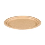 Afbeelding van Depa wegwerpbord | kraftkarton | bruin | 18 cm | 100 stuks | DEP600602