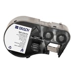 Afbeelding van Brady M4C-475-412 polypropyleen tags zwart op wit | 12,07 mm x 6,1 m (origineel) | BRAM4C-475-412