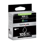 Afbeelding van Lexmark 14N0822E nr. 105XL inktcartridge zwart hoge capaciteit (origineel) | LEX80D2983