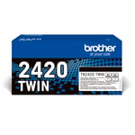 Afbeelding van Brother TN-2420 toner cartridge zwart 2 stuks (origineel) | BROTN2420TWINPACK