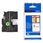 Afbeelding van Brother TZe-N221 tape zwart op wit 9mm x 8m (origineel) | BROTZN221