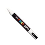 Afbeelding van POSCA PC-3M verfmarker | wit | ronde punt | 0,9 - 1,3 mm | POSPC3MBL