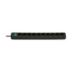 Afbeelding van Brennenstuhl 1159300010 Eco-Line stekkerdoos | 10 stopcontacten | met schakelaar | 3 meter | zwart | BRE1159300010