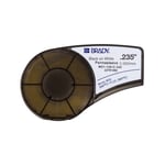 Afbeelding van Brady M21-125-C-342 tape krimpkous | zwart op wit | 6,00mm x 2,10m | BRAM21-125-C-342