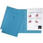 Afbeelding van Esselte inlegmap | karton | lijnbedrukking | A4 | blauw | 100 stuks | ESS2113402