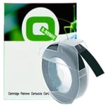 Afbeelding van Dymo S0898130 reliëftape wit op zwart (huismerk) | STS0898130