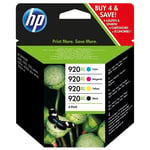 Afbeelding van HP C2N92AE nr. 920XL BK/C/M/Y serie (origineel) | HPC2N92AE