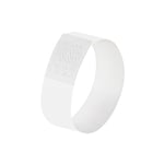 Afbeelding van Sigel super soft evenementenbandjes | wit | 120 stuks | SIGSI-EB216