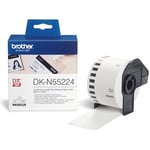 Afbeelding van Brother DK-N55224 niet klevende papiertape wit 54mm x 30,48m (origineel) | BRODK-N55224