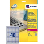 Afbeelding van Avery Zweckform L6009-20 verzegelingsetiketten | polyester | 45,7 mm x 21,2 mm | 960 etiketten | AVEL6009-20