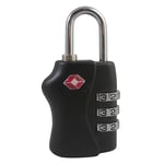Afbeelding van Pavo TSA hangslot | 3-cijferige combinatie | zwart | PAV8046720