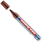 Afbeelding van Edding 250 whiteboard marker | bruin | ronde punt | 1,5 - 3 mm | EDD4-250007