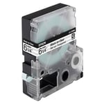Afbeelding van Epson LC-2TBN9 tape zwart op transparant 6 mm (9m) | EPSC53S623403