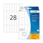 Afbeelding van Herma 10605 multifunctionele etiketten | verwijderbaar | 13 x 40 mm | wit | 672 etiketten | HER10605
