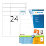 Afbeelding van Herma Premium 4614 permanent hechtende etiketten | A4 | 66 x 33,8 mm | wit | 4.800 etiketten | HER4614
