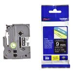 Afbeelding van Brother TZe-M921 tape zwart op mat zilver 9 mm (origineel) | BROTZEM921