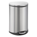 Afbeelding van EKO Shell Bin pedaalemmer | metaal | mat RVS | 50 liter | EK240NA0286
