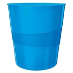 Afbeelding van Leitz 5278 WOW papiermand | polystyreen | metallic blauw | 15 liter | LEI52781036