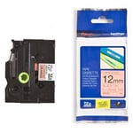 Afbeelding van Brother TZe-B31 tape zwart op fluorescerend oranje 12mm x 5m (origineel) | BROTZEB31