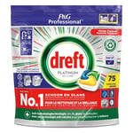 Afbeelding van Dreft All-in-One Platinum vaatwastabletten | Lemon | 75 stuks | QC-DR-06143