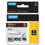 Afbeelding van DYMO 1805424 IND Rhino tape vinyl wit op bruin 24mm (origineel) | DYM1805424