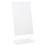 Afbeelding van Deflecto DE45201 folderhouder | 1/3 A4 | acryl | transparant | L-voet | DE45201