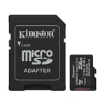 Afbeelding van Kingston Canvas Select Plus Gen3 Micro SDXC geheugenkaart | inclusief adapter | 256GB | KINSDCS3/256GB