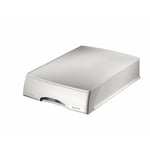 Afbeelding van Leitz 5210 brievenbak plus | met lade | grijs | 1 stuk | LEI52100085
