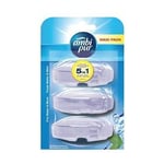 Afbeelding van Ambi Pur vloeibaar toiletblok | Fresh Water & Mint | navulling | 3 x 55ml | QC-AM-00024