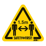 Afbeelding van Jalema waarschuwingssticker | houd 1,5m afstand | zelfklevend | 4 stuks | 7999803