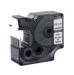 Afbeelding van DYMO 1805430 IND Rhino tape vinyl zwart op wit 24mm (huismerk) | ST1805430