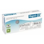Afbeelding van Rapid 24873700 standaard RK8 (B8) nietjes | tot 20 vel | 5000 stuks | RAP24873700